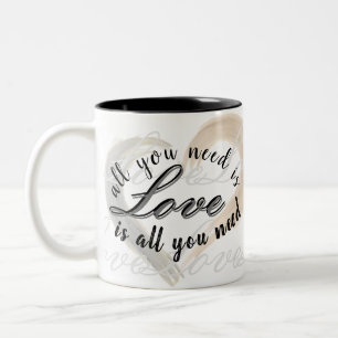 Taza Bicolor Regalos de aniversario de bodas 'El amor es todo l