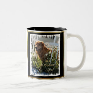 Taza Bicolor Regalos de arte de Golden Retriever