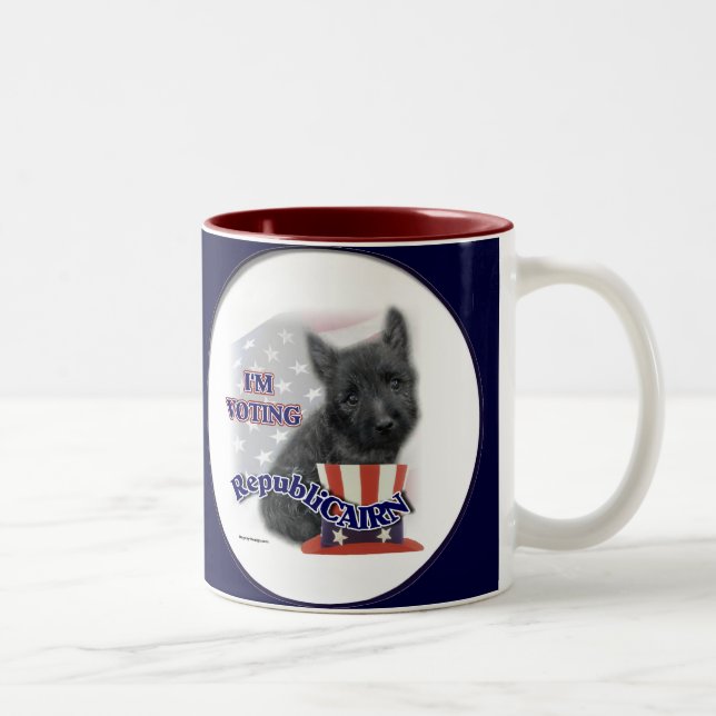 Taza Bicolor Regalos de Cairn Terrier (Derecha)