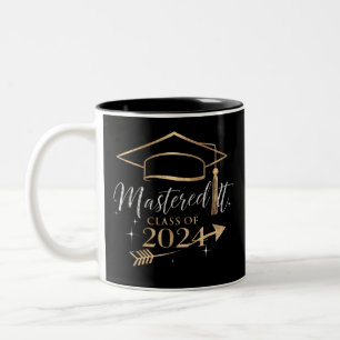 Taza Bicolor Regalos de Graduación Clase 2024 para Ella que lo