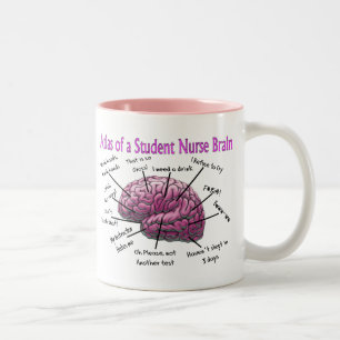 Taza Bicolor Regalos de la enfermera de estudiante