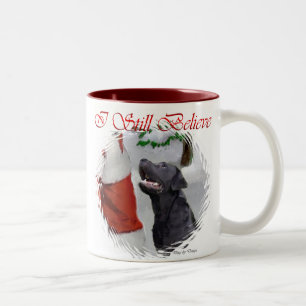 Taza Bicolor Regalos de Labrador Recuperador de Navidades