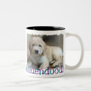 Taza Bicolor Regalos de los amantes de Goldendoodle