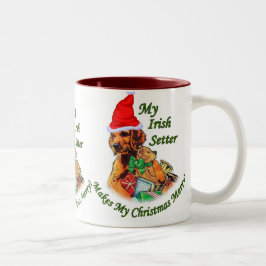 Taza Bicolor Regalos de los Navidades irlandeses