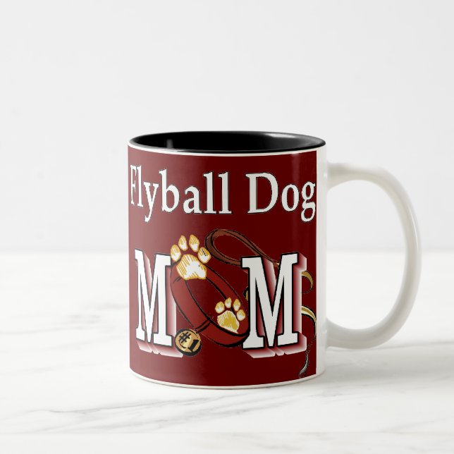 Taza Bicolor Regalos De Mamá Perro Flyball (Derecha)