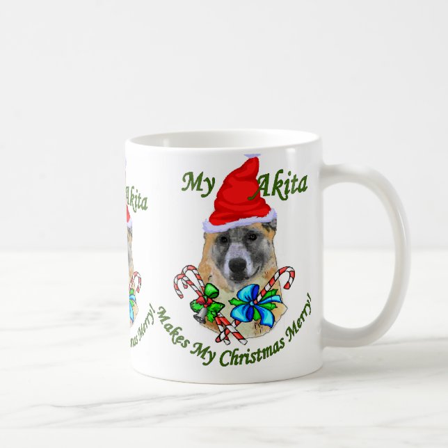 Taza Bicolor Regalos de Navidades Akita (Derecha)