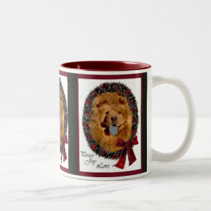 Taza Bicolor Regalos de Navidades Chow Chow