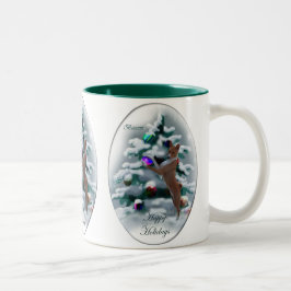 Taza Bicolor Regalos de Navidades de Basenji