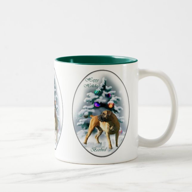 Taza Bicolor Regalos de Navidades de Boerboel (Derecha)