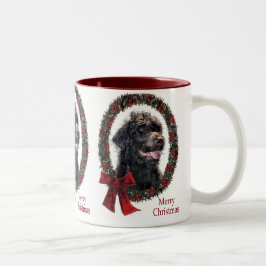 Taza Bicolor Regalos de Navidades de Labradoodle