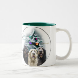 Taza Bicolor Regalos de Navidades de Labradoodle