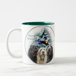 Taza Bicolor Regalos de Navidades de Labradoodle