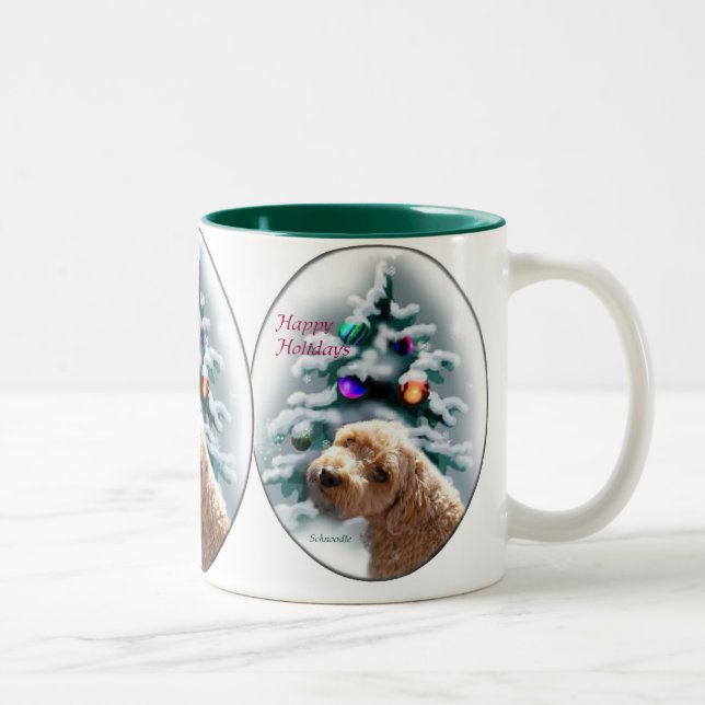 Taza Bicolor Regalos de Navidades de Schnoodle (Derecha)
