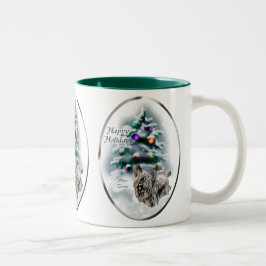 Taza Bicolor Regalos de Navidades de Skye Terrier