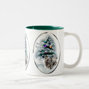 Taza Bicolor Regalos de Navidades de Skye Terrier