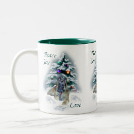 Taza Bicolor Regalos de Navidades de Tervuren de Bélgica