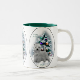 Taza Bicolor Regalos de Navidades de West Highland White Terrie