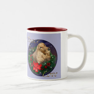 Taza Bicolor Regalos de Navidades españoles de Cocker ingleses