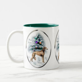 Taza Bicolor Regalos de Navidades Saluki