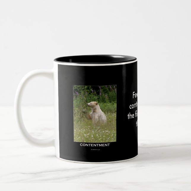 Taza Bicolor Regalos de oso espiritual (Izquierda)