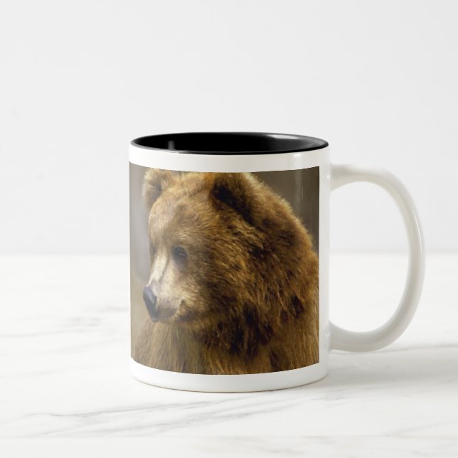 Taza Bicolor Regalos de oso marrón (Derecha)