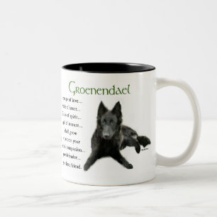 Taza Bicolor Regalos de perro pastor belga Groenendael
