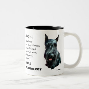 Taza Bicolor Regalos de Schnauzer Gigante