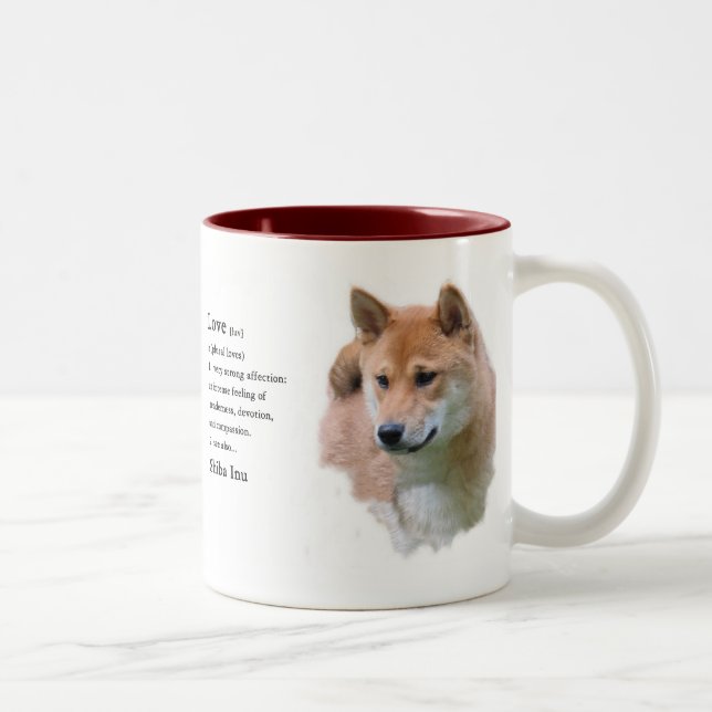 Taza Bicolor Regalos de Shiba Inu (Derecha)