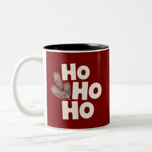 Taza Bicolor Regalos de temporada de Navidad Ho Ho Ho