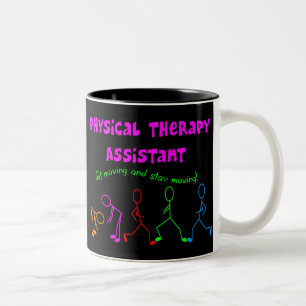 Taza Bicolor Regalos del ayudante de la terapia física