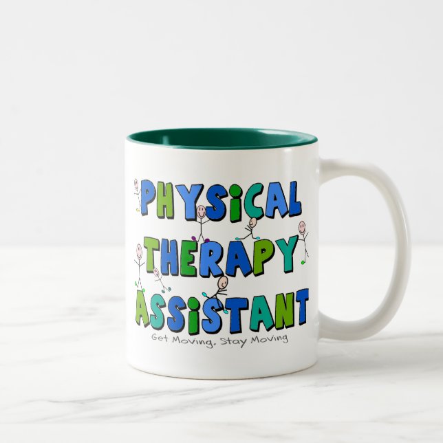 Taza Bicolor Regalos del ayudante de la terapia física (Derecha)