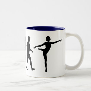 Taza Bicolor Regalos del baile para el ballet y los bailarines