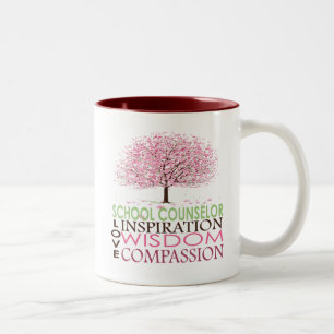 Taza Bicolor Regalos del consejero de la escuela