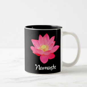 Taza Bicolor Regalos del diseño floral de Namaste Lotus