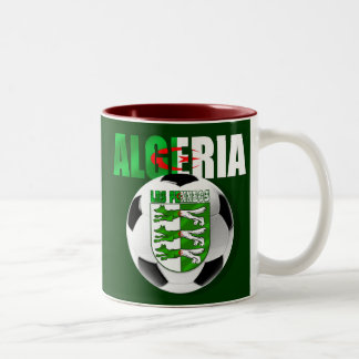 Taza Bicolor Regalos del escudo del balón de fútbol de la