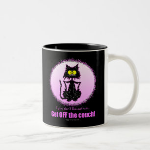 Taza Bicolor Regalos del pelo del gato… para los amantes del