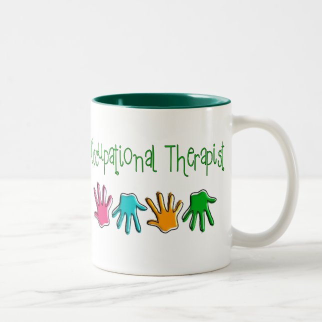 Taza Bicolor Regalos del terapeuta profesional (Derecha)