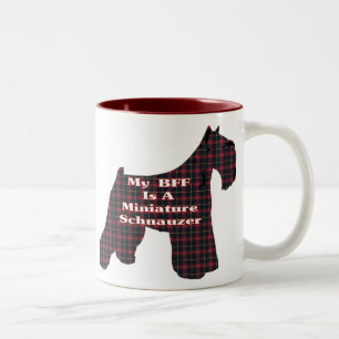 Taza Bicolor Regalos en miniatura de Schnauzer BFF