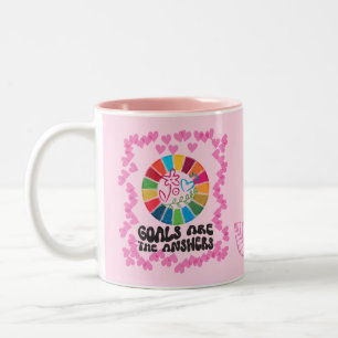 Taza Bicolor Regalos inspiradores para ella 🌿 los objetivos de