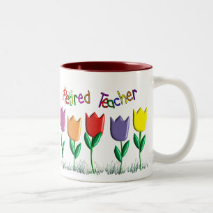 Taza Bicolor Regalos jubilados del diseño de los tulipanes del