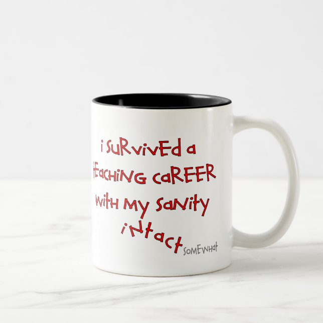 Taza Bicolor Regalos jubilados del profesor, refranes (Derecha)
