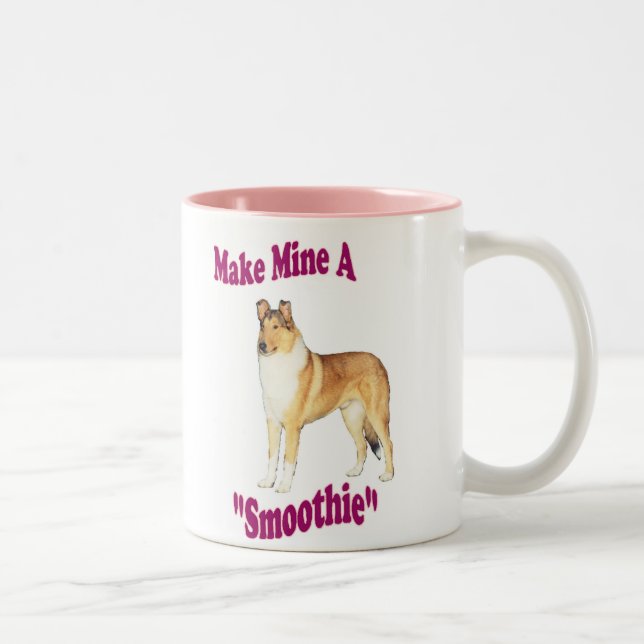 Taza Bicolor Regalos lisos del collie (Derecha)