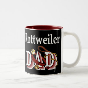 Taza Bicolor Regalos para Papá Rottweiler