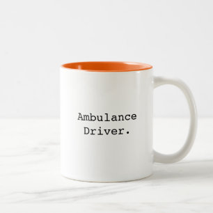 Taza Bicolor regalos para paramédico de ambulancia socorrista