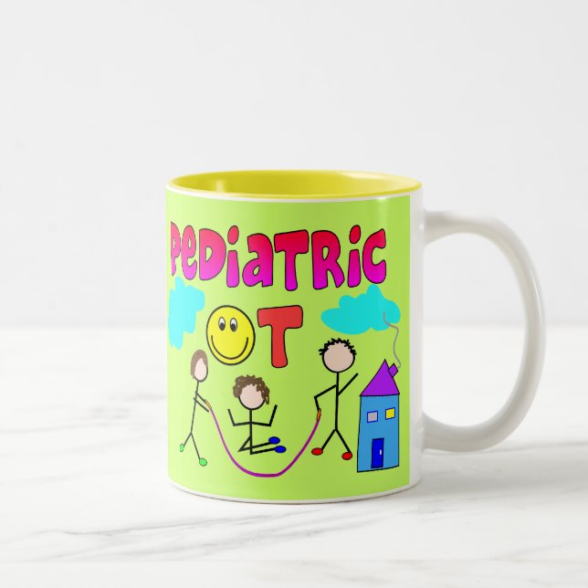 Taza Bicolor Regalos pediátricos de terapia ocupacional (Derecha)