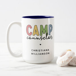 Taza Bicolor Regalos personalizados de consejero de campamento