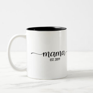 Taza Bicolor Regalos personalizados para mamá, mamá para ser