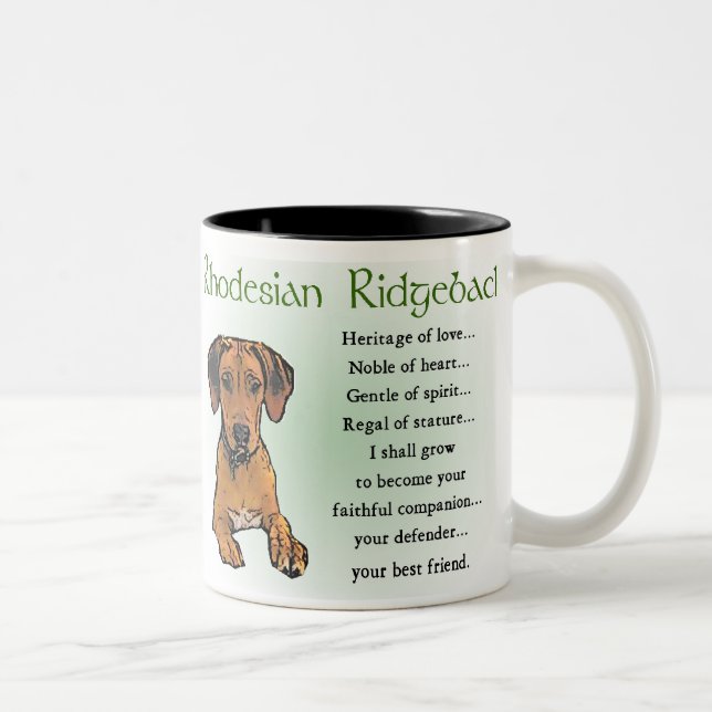 Taza Bicolor Regalos Ridgeback Rhodsi (Derecha)