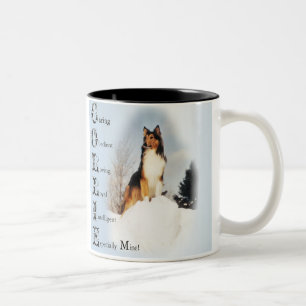 Taza Bicolor Regalos Sable Rough Collie