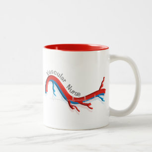 Taza Bicolor Regalos únicos de enfermería vascular